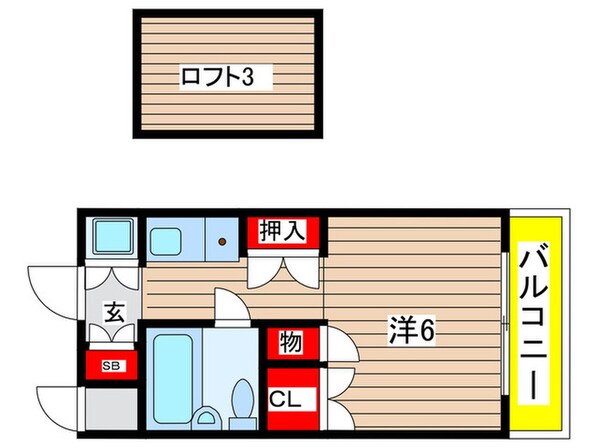 パシフィック南武庫之荘の物件間取画像